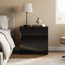 Load image into Gallery viewer, Angeles High Gloss Bedside Table - Black