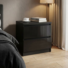 Load image into Gallery viewer, Angeles High Gloss Bedside Table - Black