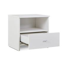 Load image into Gallery viewer, O-22101-makalu-wooden-bedside-table-with-1-drawer-white-2