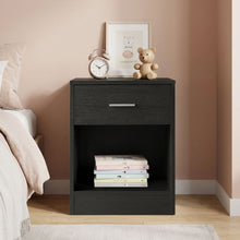 Load image into Gallery viewer, N-23531-clayton-bedside-table-with-1-drawer-black -2601094