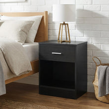 Load image into Gallery viewer, N-23531-clayton-bedside-table-with-1-drawer-black -2601097