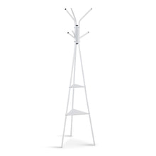 Load image into Gallery viewer, Aero Coat Rack with Storage Shelves - White