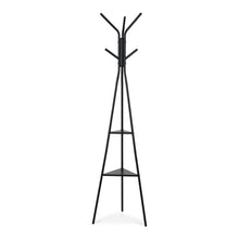 Load image into Gallery viewer, lt10879_aero_coat_rack_with_storage_shelves_-_black__2__1