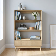 Load image into Gallery viewer, 23748-shawnee-3-tier-bookshelf-with-drawer-oak-2601108