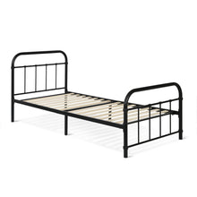 Load image into Gallery viewer, 23010_taylor_single_metal_bed_frame_-_black_6_002dc70b-3b72-4f0d-a0e2-5f23486bd960