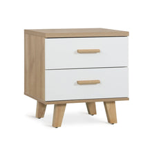 Load image into Gallery viewer, Alton Bedside Table - Natural + White