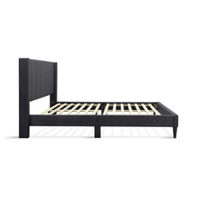 Load image into Gallery viewer, 23190_careys_double_bed_frame_-_dark_grey_4_cd5b474c-2a8e-4f4b-bc71-b11ee4f1b9b2