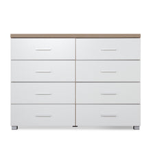 Load image into Gallery viewer, Garrett Lowboy 8 Drawer Chest Dresser - Oak