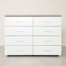 Load image into Gallery viewer, Garrett Lowboy 8 Drawer Chest Dresser - Oak