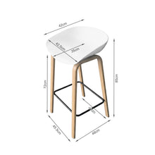 Load image into Gallery viewer, 21857-kai-bar-stool-metal-barstool-75cm-white-2601138