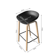 Load image into Gallery viewer, 21858-kai-bar-stool-metal-barstool-75cm-black-2601128