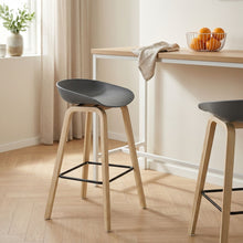 Load image into Gallery viewer, 22628-kai-bar-stool-metal-barstool-75cm-grey-26011312