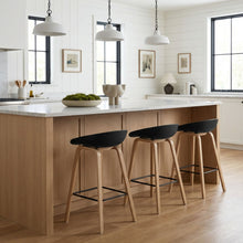 Load image into Gallery viewer, 24232-kai-metal-bar-stool-65cm-black-26011310