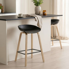 Load image into Gallery viewer, 24232-kai-metal-bar-stool-65cm-black-26011313