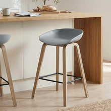 Load image into Gallery viewer, 24233-kai-bar-stool-metal-barstool-65cm-grey-2601139