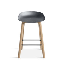 Load image into Gallery viewer, 24233-kai-bar-stool-metal-barstool-65cm-grey-2601132