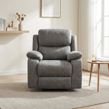 Load image into Gallery viewer, re-23026-A-Wilson-Manual-1-Seater-Recliner-Sofa-Grey-3