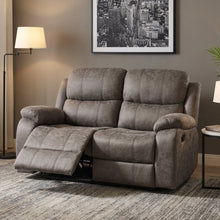 Load image into Gallery viewer, re-23027-B-Wilson-Manual-2-Seater-Recliner-Sofa-Brown-1