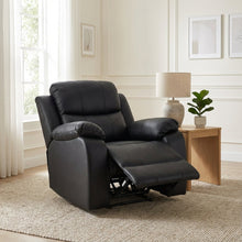Load image into Gallery viewer, re-23153-A-Wilson-Manual-1-Seater-Recliner-Sofa-Black-3
