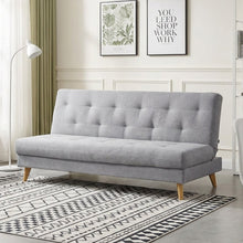 Load image into Gallery viewer, Camden 3 Seater Sofa Bed with Storage - Grey