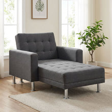 Load image into Gallery viewer, Colorado 3 Seater Sofa Bed Futon with Chaise - Dark Grey
