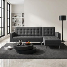 Load image into Gallery viewer, Colorado 3 Seater Sofa Bed Futon with Chaise - Dark Grey