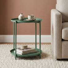 Load image into Gallery viewer, 23928-zen-round-coffee-table-with-shelf-green-2601153