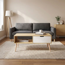 Load image into Gallery viewer, Riley Wooden Coffee Table - Maple + White