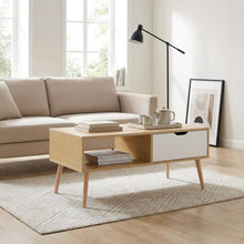 Load image into Gallery viewer, Riley Wooden Coffee Table - Maple + White