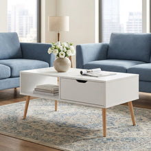 Load image into Gallery viewer, Riley Wooden Coffee Table - White