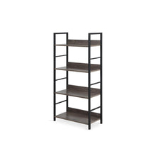Load image into Gallery viewer, Towai 4 Tier Storage Shelf - Grey Oak + Black