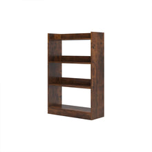Load image into Gallery viewer, Bulls 80cm 4 Tier Bookshelf - Rustic Brown