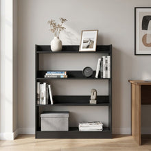Load image into Gallery viewer, Bulls 100cm 4 Tier Bookshelf - Black