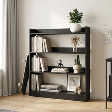Load image into Gallery viewer, Bulls 100cm 4 Tier Bookshelf - Black