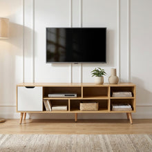 Load image into Gallery viewer, Como 1.4M Entertainment Unit - Maple + White