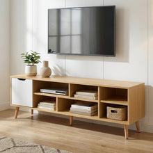 Load image into Gallery viewer, Como 1.4M Entertainment Unit - Maple + White