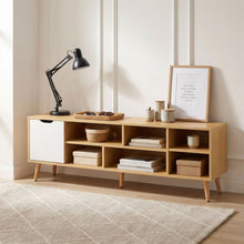 Load image into Gallery viewer, Como 1.4M Entertainment Unit - Maple + White