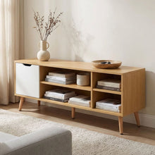 Load image into Gallery viewer, Como 1.2M Entertainment Unit - Maple + White
