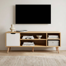 Load image into Gallery viewer, Como 1.2M Entertainment Unit - Maple + White