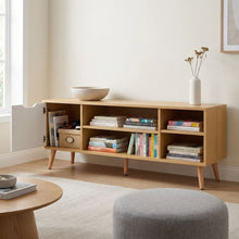 Load image into Gallery viewer, Como 1.2M Entertainment Unit - Maple + White
