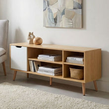 Load image into Gallery viewer, Como 1.2M Entertainment Unit - Maple + White