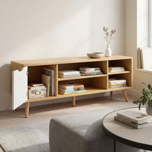 Load image into Gallery viewer, Como 1.2M Entertainment Unit - Maple + White