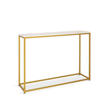 Load image into Gallery viewer, Nimbus Console Table - White Marble Look