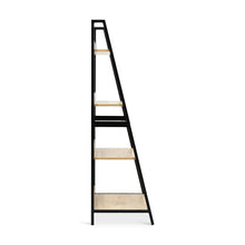 Load image into Gallery viewer, Trestle 4 Tier Ladder Storage Shelf - Oak