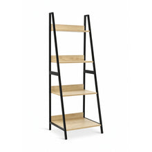 Load image into Gallery viewer, Trestle 4 Tier Ladder Storage Shelf - Oak