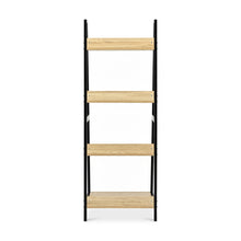 Load image into Gallery viewer, Trestle 4 Tier Ladder Storage Shelf - Oak