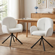 Load image into Gallery viewer, 23896-avery-swivel-fabric-dining-chair-set-of-2-white-2601161