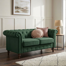 Load image into Gallery viewer, Chesley Velvet 2 Seater Sofa - Green