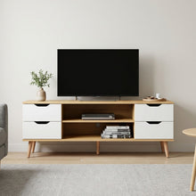 Load image into Gallery viewer, Lucille 1.2M Entertainment Unit - Maple + White