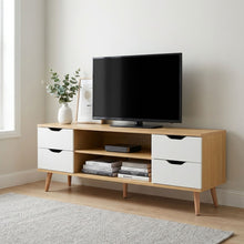 Load image into Gallery viewer, Lucille 1.2M Entertainment Unit - Maple + White